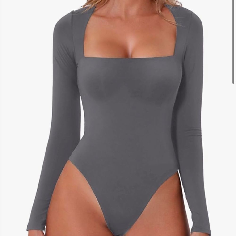 Gray bodysuit 